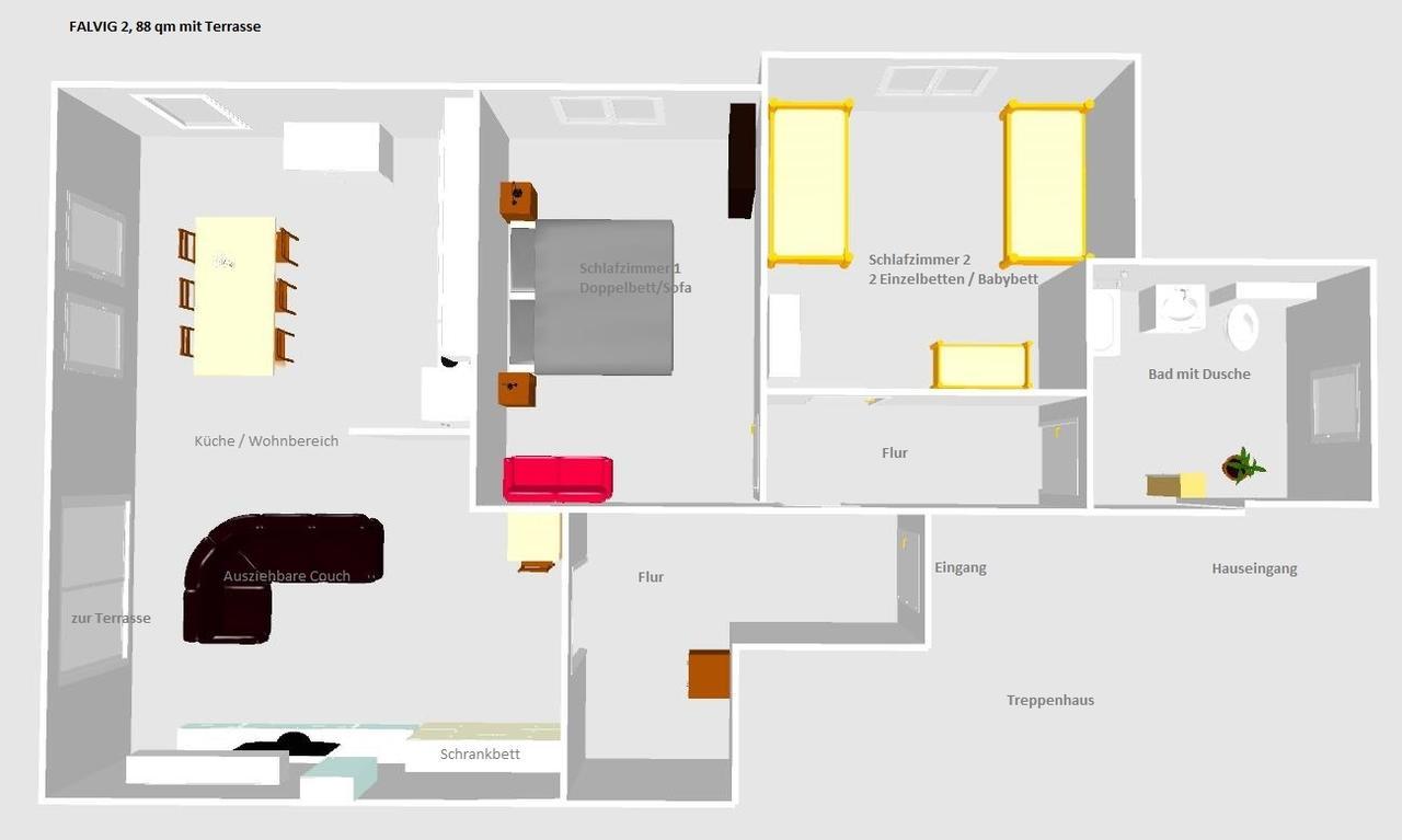 Apartment Falvig Inkl. Kueche Bad Schonborn Exteriér fotografie
